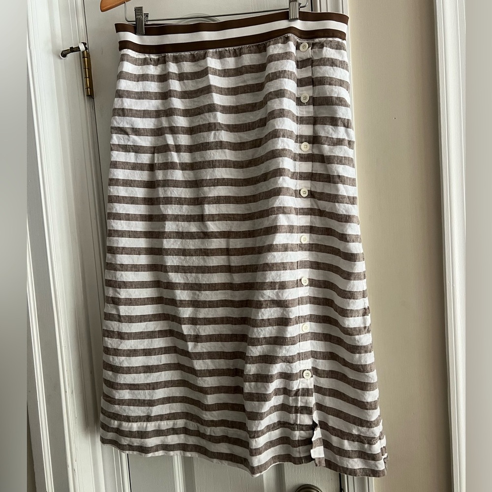 J Jill Summer Striped Skirt